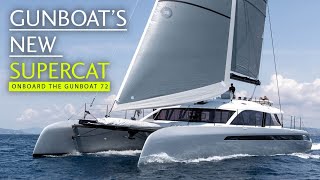 Meet the Gunboat with a flybridge – a tour aboard the luxury Gunboat 72 catamaran [upl. by Skelly343]