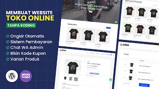 Cara Membuat Website Toko Online dari 0 Sampai Bisa Jualan Tanpa Koding  WordPress Tutorial [upl. by Aira]