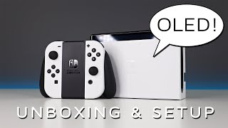 Nintendo Switch OLED Unboxing Setup and Gameplay [upl. by Alletniuq752]