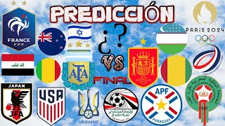 PREDICCIÓN DEL TORNEO DE FÚTBOL MASCULINO DE LOS JUEGOS OLÍMPICOS PARIS [upl. by Gnilyarg]