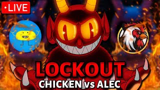 LIVE The ULTIMATE Cuphead Lockout CHALLENGE  Chickeninja42 vs Barely Alec Cuphead Bingo [upl. by Sherill554]