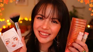 ASMR Giving You a Fall Makeup Look🧣🍁🍂layered sounds pampering positive [upl. by Leamse]