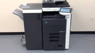 Testing of Konica Minolta Bizhub C550 [upl. by Airitac]