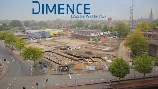 Timelapse bouw locatie Westerdok Dimence Almelo [upl. by Forest]