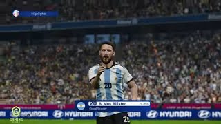 Argentina vs Ecuador  Copa America 2024  eFootball PES 2021 [upl. by Crandale]