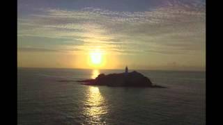 Godrevy Lighthouse Sunset Timelapse [upl. by Anaerdna39]