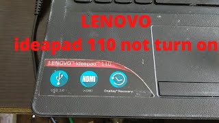 Lenovo ideapad 110 not turn on  Lenovo Laptop ko short krke kaise on Kare  2 minute me Jane [upl. by Catrina]