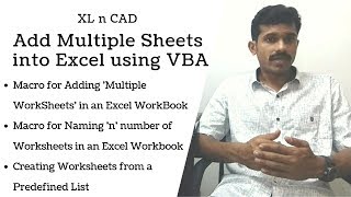 How to Add Multiple Worksheets in Excel [upl. by Aneerak398]