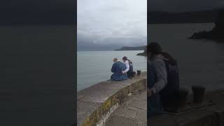 View from Charlestown Harbour Wall St Austell Cornwall [upl. by Adav]