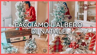 🎄 FACCIAMO L ALBERO DI NATALE  Decorazioni natalizie  Albero innevato  Atmosfera natalizia [upl. by Voss]