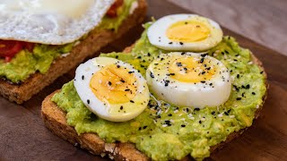 PERFECT BREAKFAST Delicious Avocado Toast Recipe [upl. by Nytsirk]