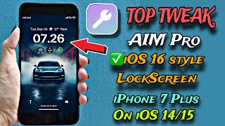 ✅TOP Tweaks AIM Pro iOS 16 Style Lockscreen for iPhone 78 X on iOS 1415 Palera1x Jailbreak [upl. by Lewin]