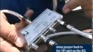 DIRECTV New SWM Line LNB Satellite Dish Install Part 2 [upl. by Merci]