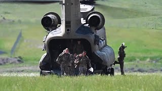 BlackHawk Helicopter and Chinook Helicopter on Ukraine Border  Whats the mission [upl. by Ahsitram]