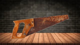 50 YEAR OLD HAND SAW RESTORATION [upl. by Leunad]