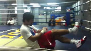 Manny Pacquiao situps from hell HD [upl. by Benia]