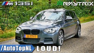 BMW M135i EXHAUST SOUND  ARMYTRIX vs STOCK  TUNNEL REVS amp ONBOARD by AutoTopNL [upl. by Airdnaz]