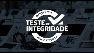 TRESE Teste de Integridade das urnas eletrônicas das eleições 2024  1º Turno [upl. by Whitehouse]