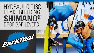 How to Bleed Hydraulic Brakes  Shimano® Drop Bar Levers [upl. by Nwahsit270]