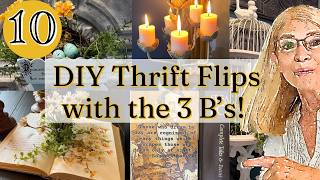 DIY Upcycling Thrift Flips into Unique Home Decor Using the 3 B’s [upl. by Ruosnam]