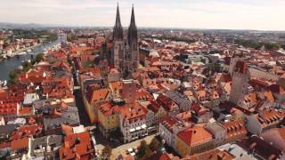 Regensburg von oben  ANTENNE BAYERN quotBayern von obenquot [upl. by Ahsikat660]