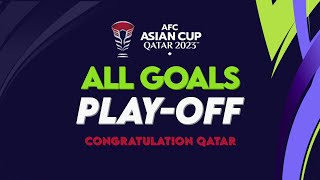 AFC Asian Cup 2023 All Goals Playoff  With Commentary [upl. by Pelag]