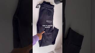 🧵DIY JOGGERS TUTORIAL  How to Uncuff Joggers sewingtips [upl. by Penland]