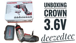 تجربة مفك البراغي Unboxing screwdriver crown 36v [upl. by Elder]