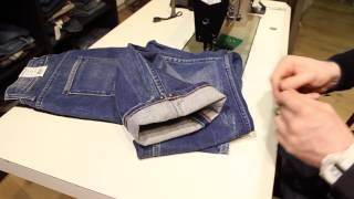 Uitleg Jeans Origineel inkorten met flap [upl. by Anitneuq]