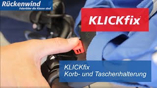 KLICKfix Korb und Taschenhalterung [upl. by Love]