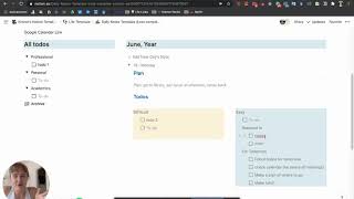 Daily Notes  Todos on Notion less complex version [upl. by Ylreveb655]