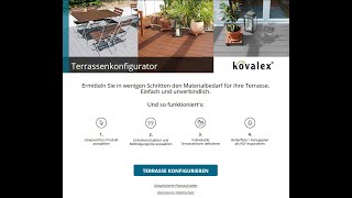 Kovalex® Terrassenkonfigurator [upl. by Eldwin350]