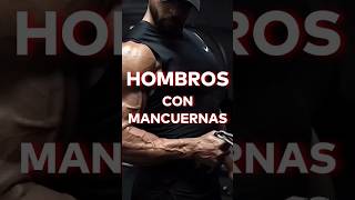 🔝 5 MEJORES EJERCICIOS de HOMBRO con MANCUERNAS en CASA [upl. by Sokram777]