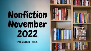 Nonfiction November 2022 possibilities [upl. by Merilee515]