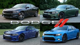 2019 Dodge Charger Lineup RT  RT Scat Pack  SRT Hellcat  GT  SXT [upl. by Aikam]