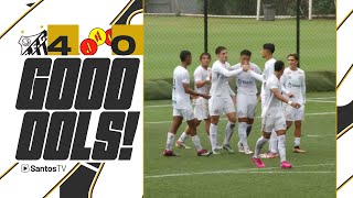 SANTOS 4 x 0 JABAQUARA  GOLS  PAULISTA SUB17 250524 [upl. by Snodgrass]