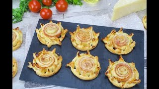 4 antipasti sfiziosi da preparare con la pasta sfoglia in pochi minuti [upl. by Reggi284]