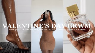 VALENTINE’S DAY GRWM  Date Night  Shower Routine  Makeup  Outfit  Feminine Hygiene Tips amp more [upl. by Graner497]