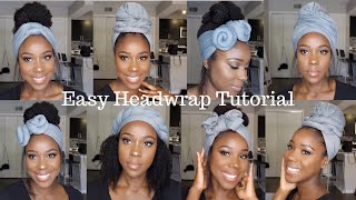 EASY HEADWRAP TUTORIAL How to 6 Styles  TheLifestyleLuxe [upl. by Sage]