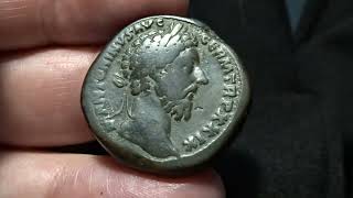 Marcus Aurelius sestertius RIC 1138 [upl. by Yellac]