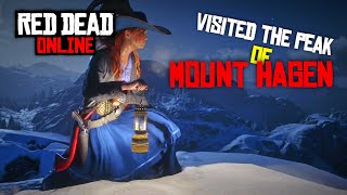 Visited the peak of Mount Hagen  Red Dead Online [upl. by Adrienne105]