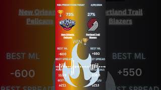 New Orleans Pelicans vs Trail Blazers predictions 98 Win NBA Picks 4924  NBA Predictions [upl. by Trebleda119]