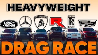 Raptor R vs Cullinan Urus G63 AMG Escalade V Range Rover — Cammisa Ultimate Drag Race Replay [upl. by Sihun]