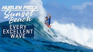 Every Excellent Wave  Hurley Pro Sunset Beach 2023 [upl. by Etteloiv]