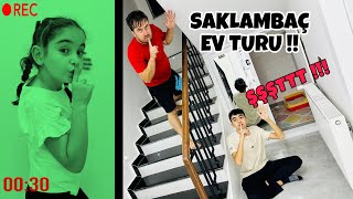 SAKLAMBAÇ OYNAYIP EV TURU YAPTIK  EVİMİZİN ÜST KATI TURU VE SAKLAMBAÇ [upl. by Aleet]