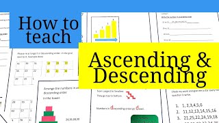 Teach Ascending and Descending Order to Kids in 5 Minutes Correct and Fun Way to Learn [upl. by Attirb]