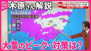 【解説】大雪のピーク・対策は？ 関東各地に大雪警報 [upl. by Alledi]