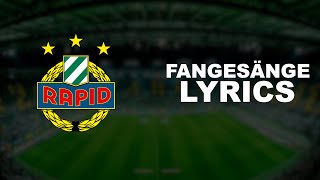 RAPID WIEN  Fangesänge Lyrics [upl. by Fiske]