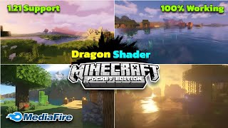 DRAGON Shaders For MCPE 12080  Realistic Shaders For Minecraft Bedrock  Low end Device mcpe [upl. by Kelvin178]