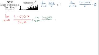 Calculus Limit Problem 1cosx  sinx as x approaches 0 [upl. by Gregory804]